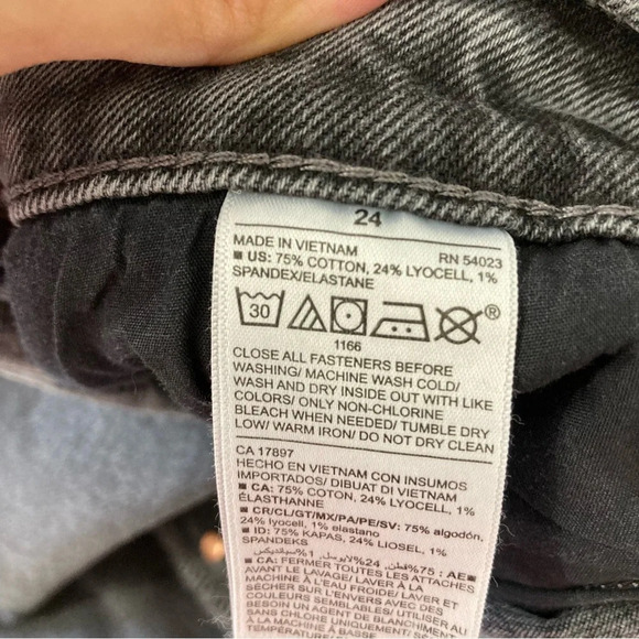 New Old Navy High-Rise Slouchy Straight Jeans Size 24 - Picture 5 of 11